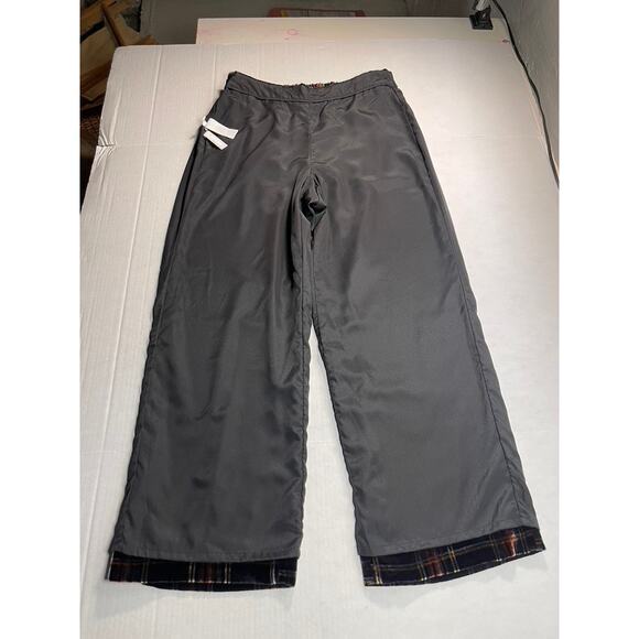 J Crew Sz 8 Stewart Velvet Plaid Pull On Pant Black Holiday Party Festive Preppy - Picture 12 of 15